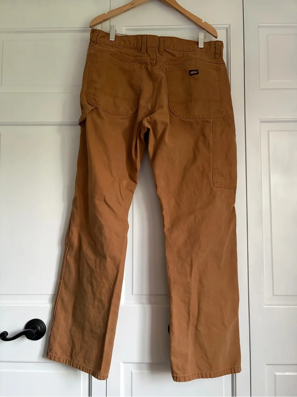 Dickies Men’s Duck Canvas Carpenter Pants Brown Tan Workwear 36 x 32 100% Cotton